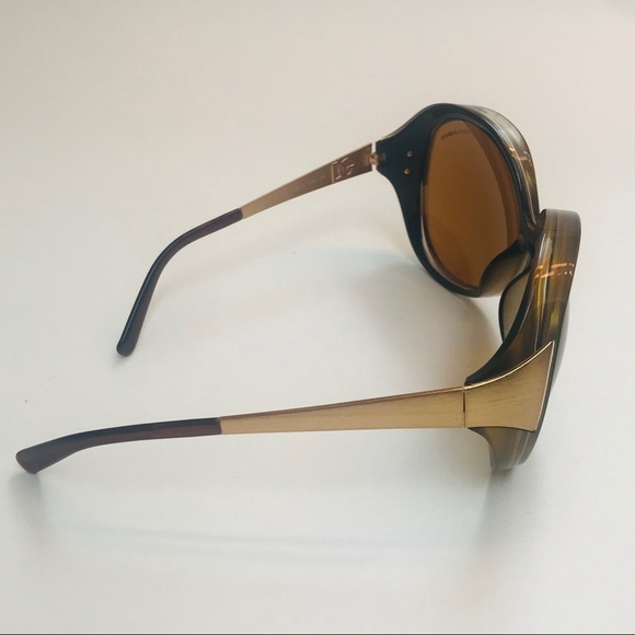 D & G Gold Retro Sunglasses with case - Picture 6 of 8